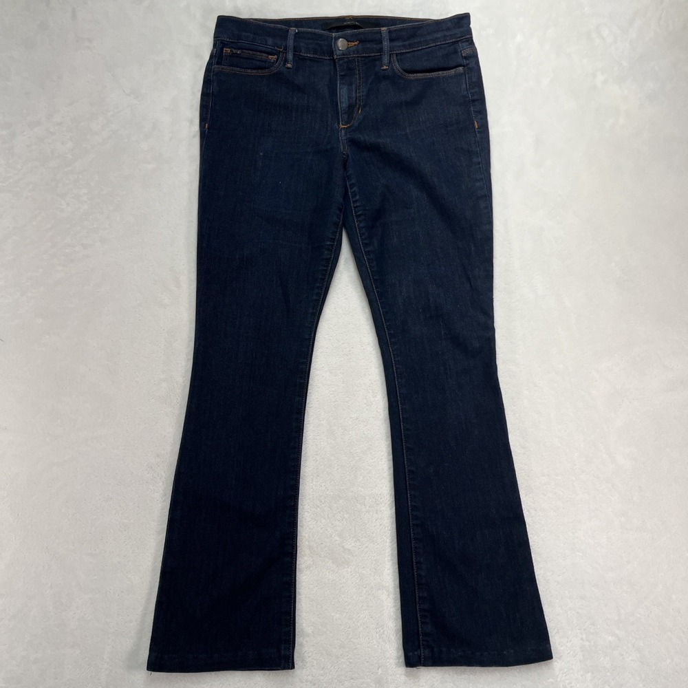 Joe's Petite Skinny Micro Flare Jeans Womens 26 Dark Wash Staple Minimal Basics